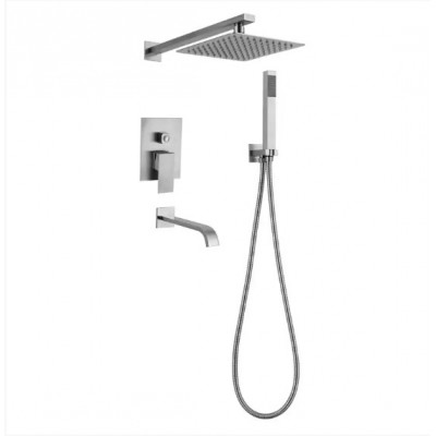 Душевая система встраиваемая Mixxus KUB-009 Inner MI5945 из нержавеющей стали